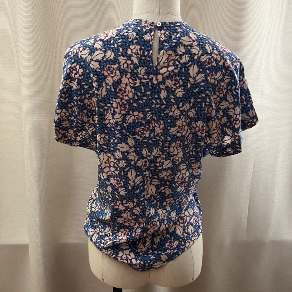 Isabel marant short sleeve floral blouse in Silk - Picture 2 of 4